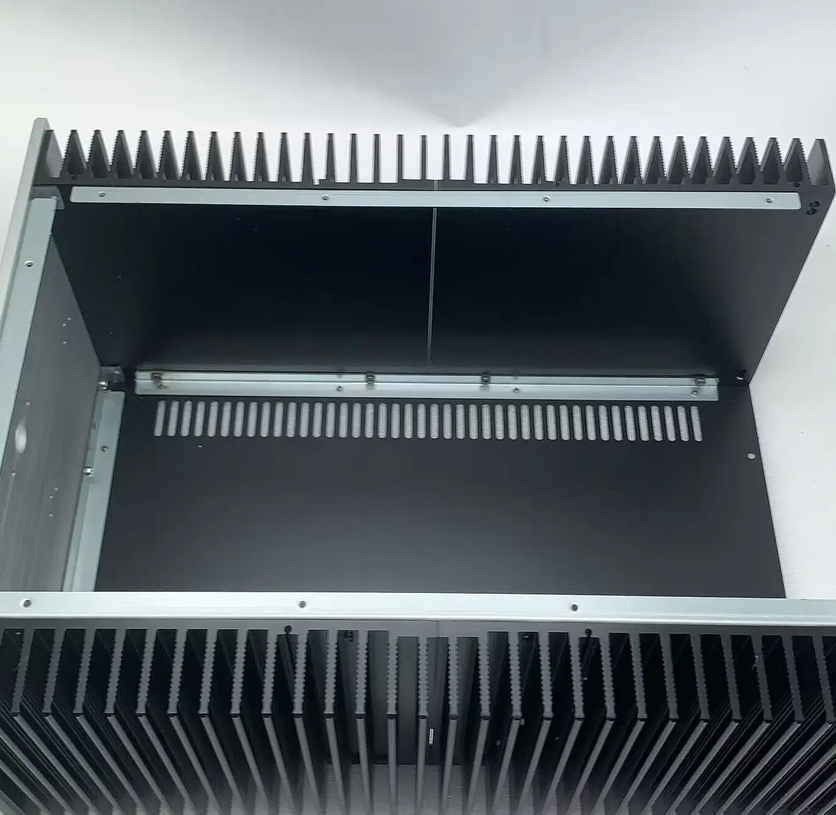 amplifier chassis Preamplifier case AMP EnclosureDIY box aluminum panel + iron boday(320 *180*406mm)
