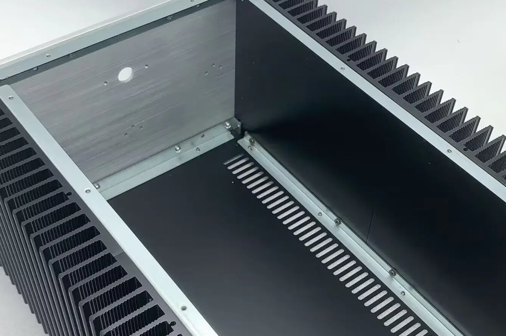 amplifier chassis Preamplifier case AMP EnclosureDIY box aluminum panel + iron boday(320 *180*406mm)