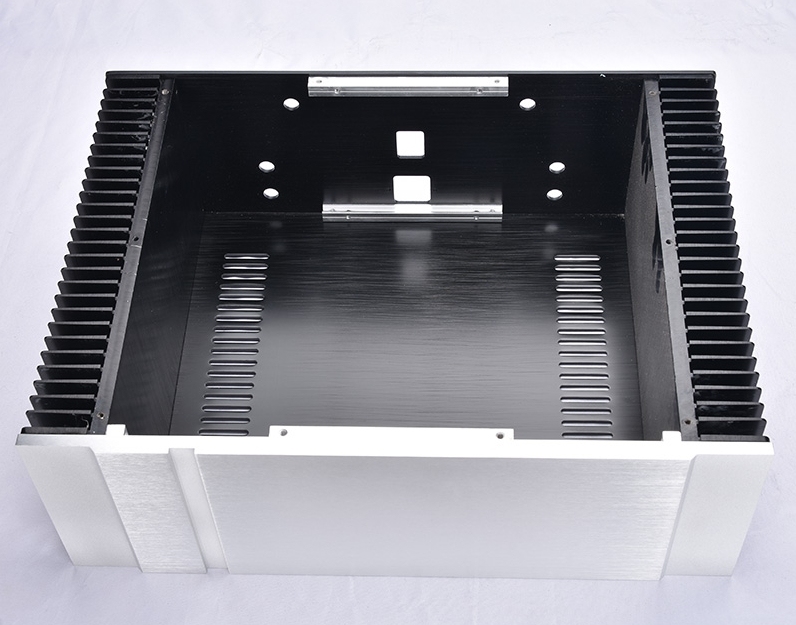 4312PASS Pure Rear Class A Full Aluminum Power Amplifier Chassis DIY Box power supply case with both side heatsink