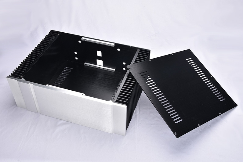 4312PASS Pure Rear Class A Full Aluminum Power Amplifier Chassis DIY Box power supply case with both side heatsink