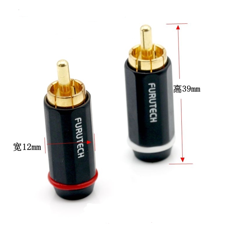 Original genuine FURUTECH FP-126 (G) gold-plated RCA signal plug