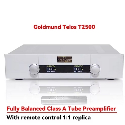 T2500 Fully Balanced HIFI E88CC * 2+ECC82 * 2 tube preamplifier with remote control