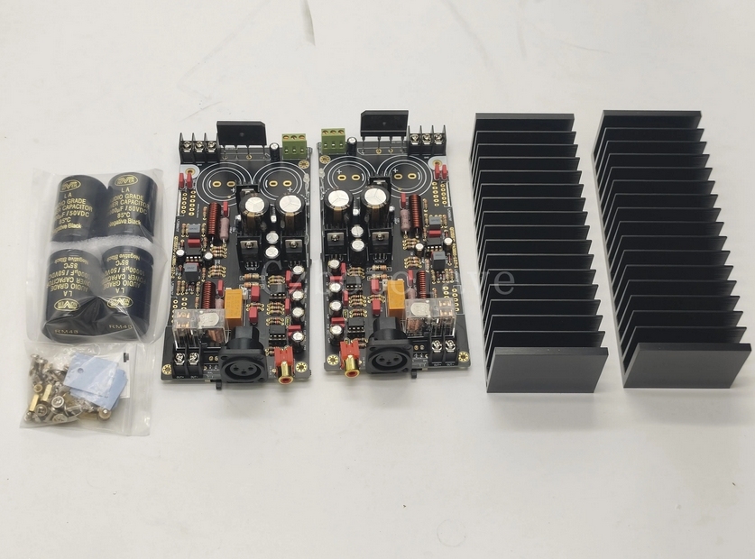 High power LM3886TF XRL full balance power amplifier board  DIY kit 120W +120W superior to BTL connection ES9028 ES9018