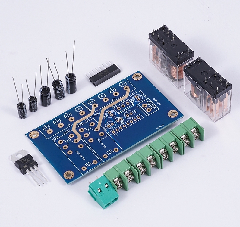 UPC1237 amplifier speaker protection board with Omron relay from Japan