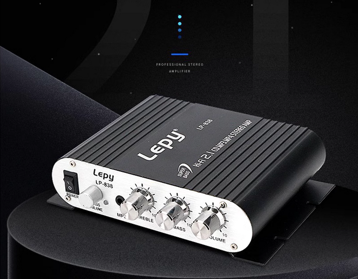 LP-838 Lepy Amplifier 2.1 Channel Small Amplifier High Fidelity Audio Amplifier LP-838 Audio