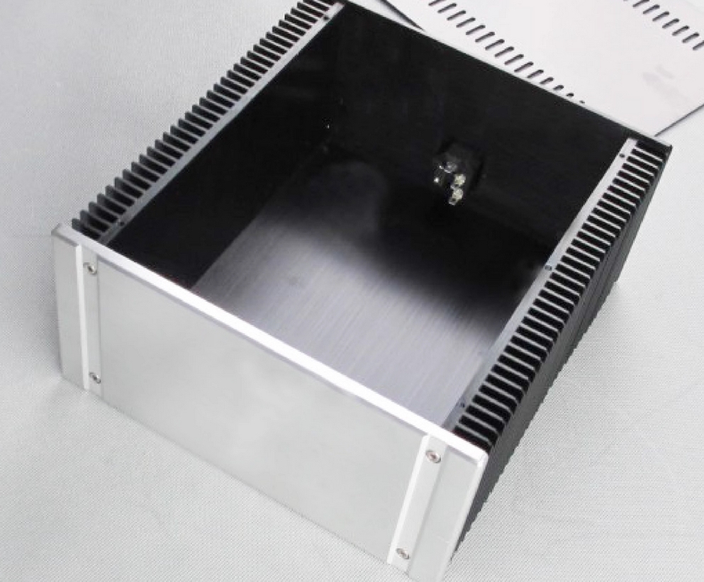 High quality full Aluminum power amplifier DIY Enclosure HIFI amp Chassis with volume knob 240*120*257mm