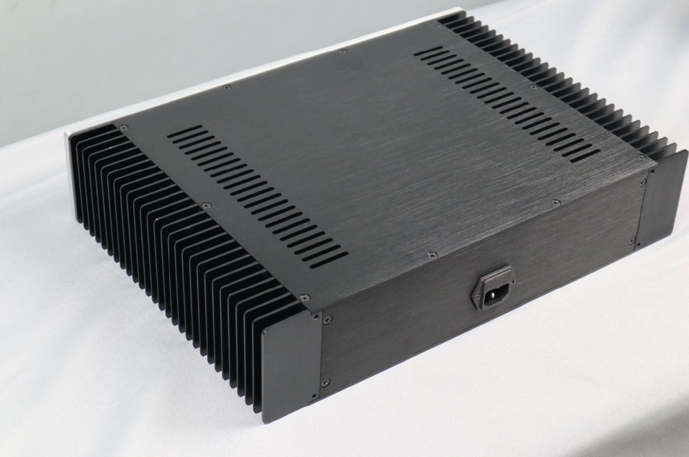 Full Aluminum HIFI power Amplifier Chassis Amp Enclosure / Pre-Amp install Case Box 430*90*308mm BZ4309