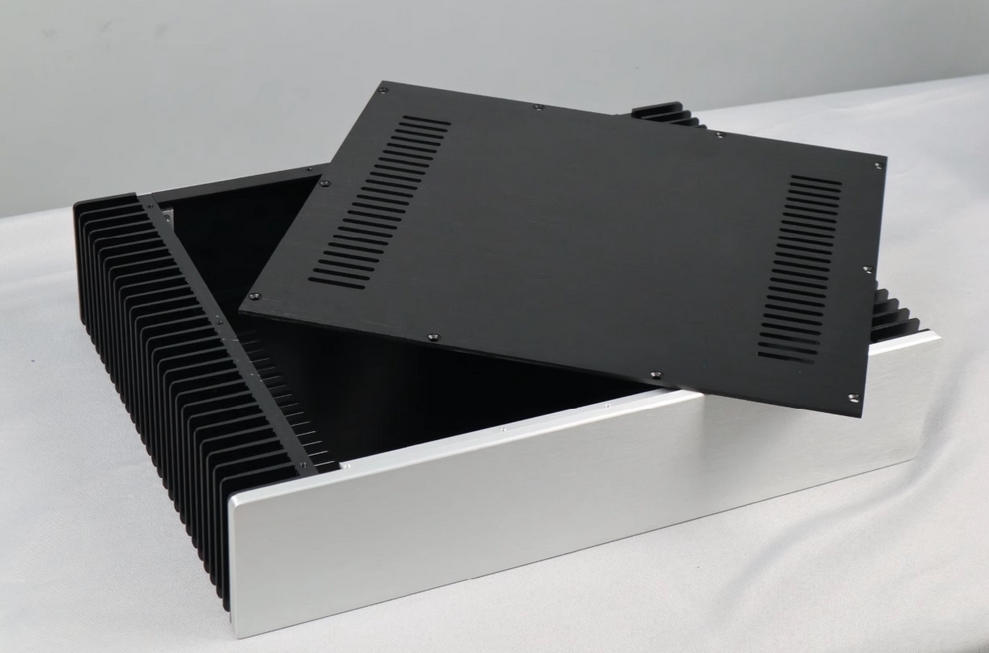 Full Aluminum HIFI power Amplifier Chassis Amp Enclosure / Pre-Amp install Case Box 430*90*308mm BZ4309