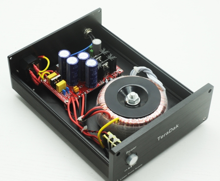 Teradak 70W HiFi Audiophile 12V4A Hard disk enclosure linear power supply