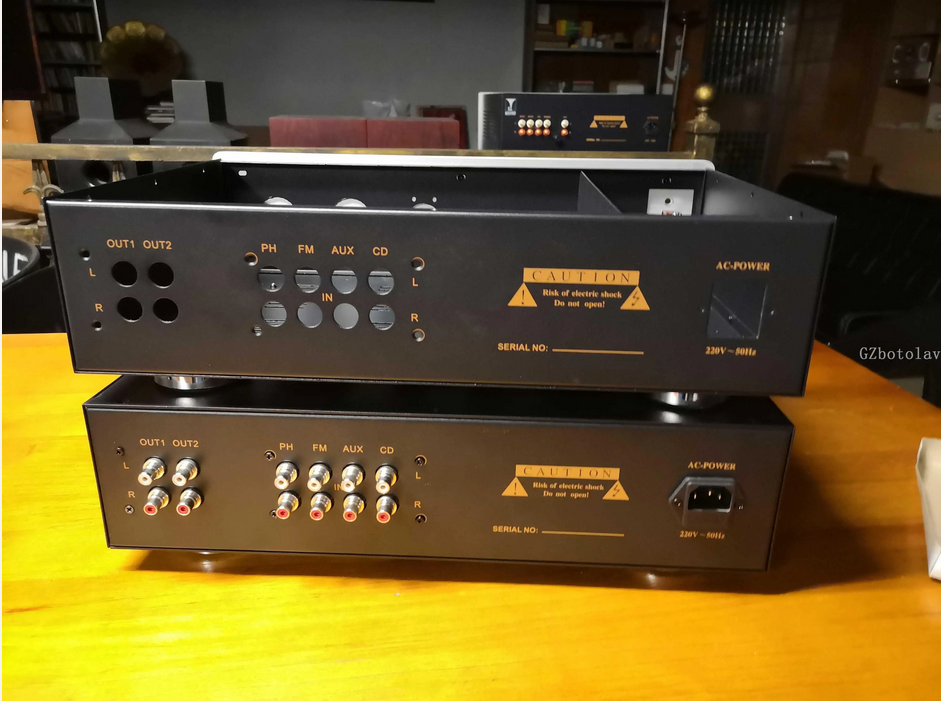rogue99 preamplifier Iron aluminum bonding Tube Amplifier Chassis Audio Preamplifier audio amplifier DIY box  430x110x250 mm