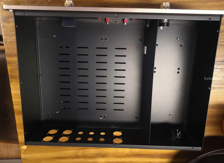 Golden Aluminum panel iron body panels shield Chassis Case Box Cabinet for DIY Audio ARC balance amp chassis 415*300*100mm