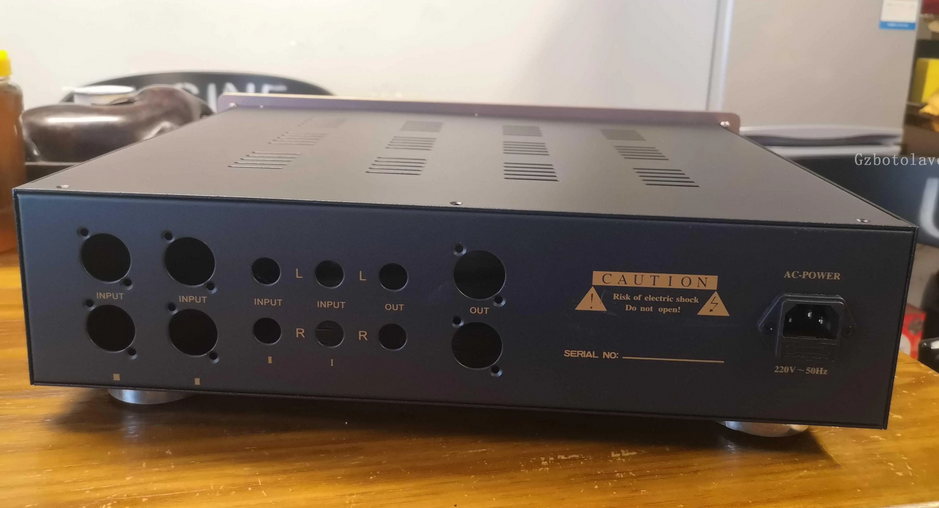 Golden Aluminum panel iron body panels shield Chassis Case Box Cabinet for DIY Audio ARC balance amp chassis 415*300*100mm