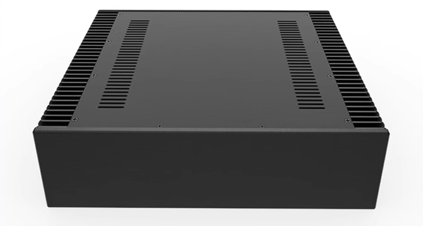Black BZ4312 Class A Full Aluminum Power Amplifier Chassis DIY Box with both side heatsink