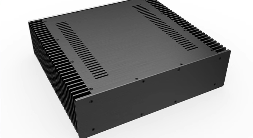 Black BZ4312 Class A Full Aluminum Power Amplifier Chassis DIY Box with both side heatsink