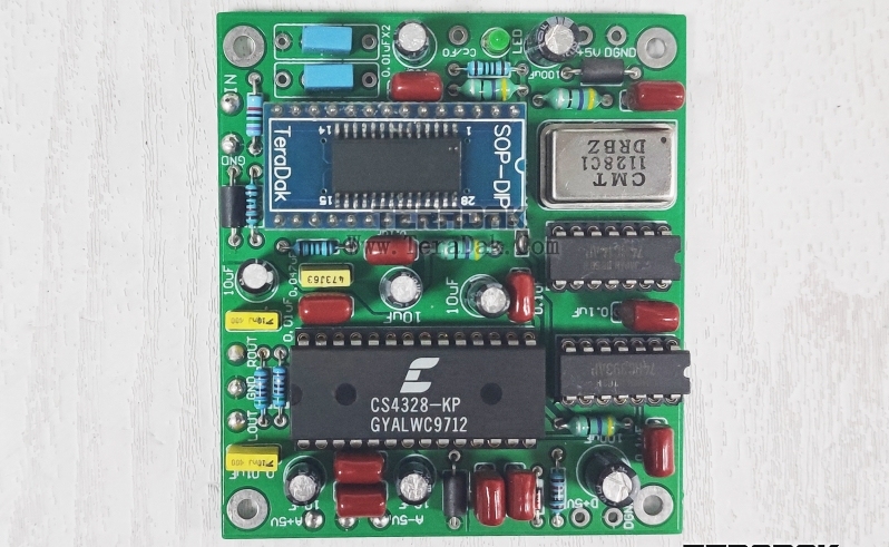 CS8412/DIR9001+CS4328 Decoding board