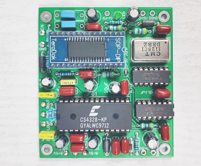 CS8412/DIR9001+CS4328 Decoding board