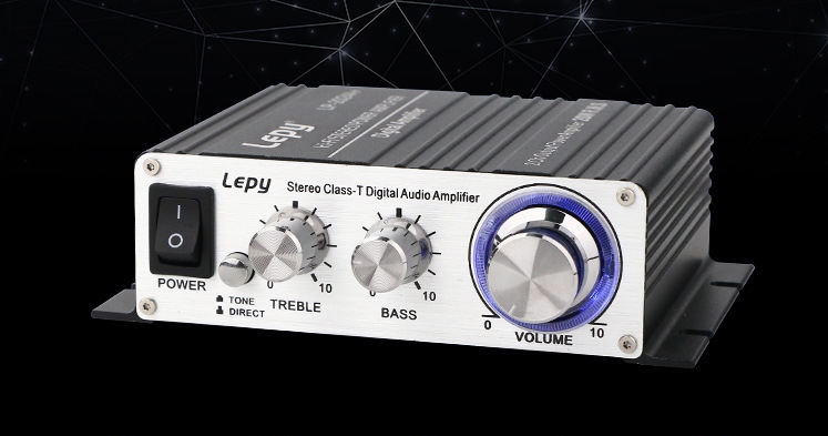 LP-2024A+ Lepy T-class 12V small stereo 20W*2 power amplifier with