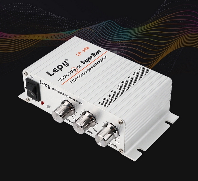 Silver Lepy LP-300 HIFI 20W+20W Stereo power amplifier Mini AMP