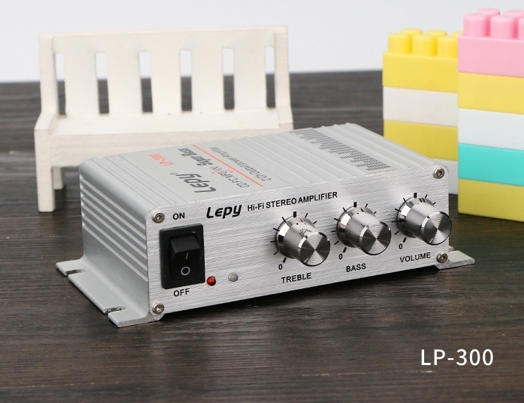 Silver Lepy LP-300 HIFI 20W+20W Stereo power amplifier Mini AMP