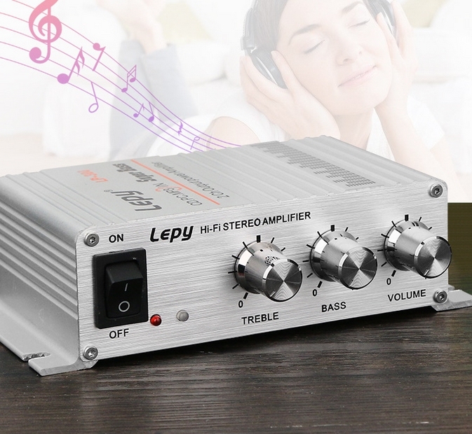 Silver Lepy LP-300 HIFI 20W+20W Stereo power amplifier Mini AMP