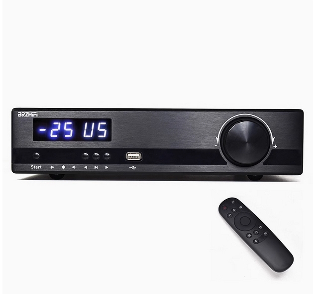 New X21 remote control Digital Power Amplifier TPA3255 Hifi Amplifier 600W 2.1 Channel Bluetooth 5.1 DSP USB Decoding Home speaker Amp Audio