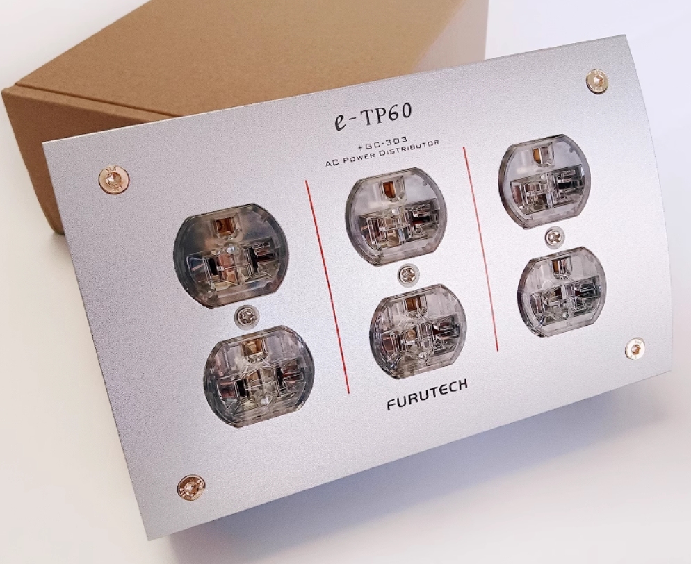 E-TP60 Mains Power Distributor US EU standard sockets 15A, Gold plated Audio Grade Receptacle Passive filters