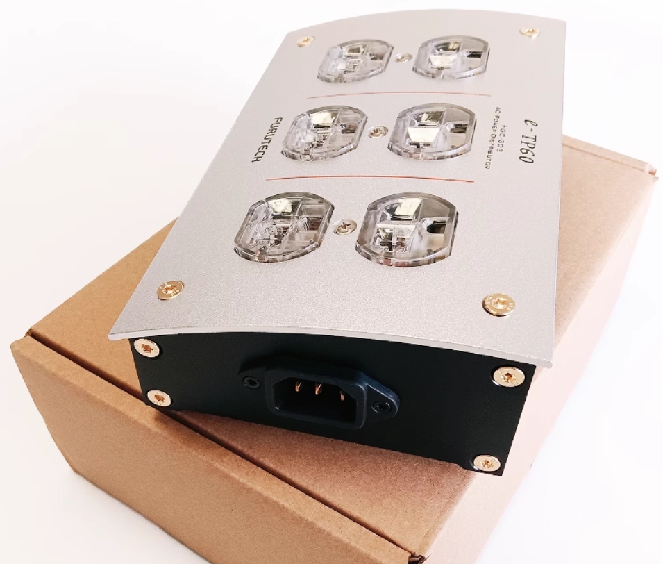 E-TP60 Mains Power Distributor US EU standard sockets 15A, Gold plated Audio Grade Receptacle Passive filters