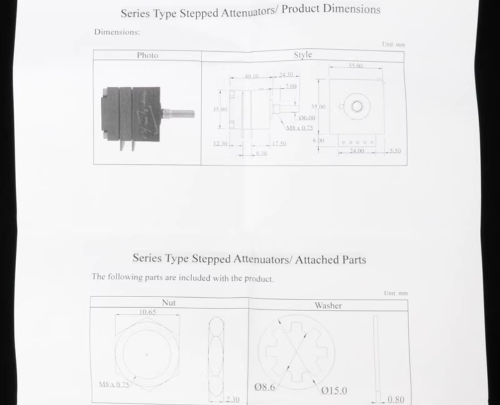 Hong Kong Design by Mr. K 59 level high-precision dual volume stepper potentiometer 50K100K resistor