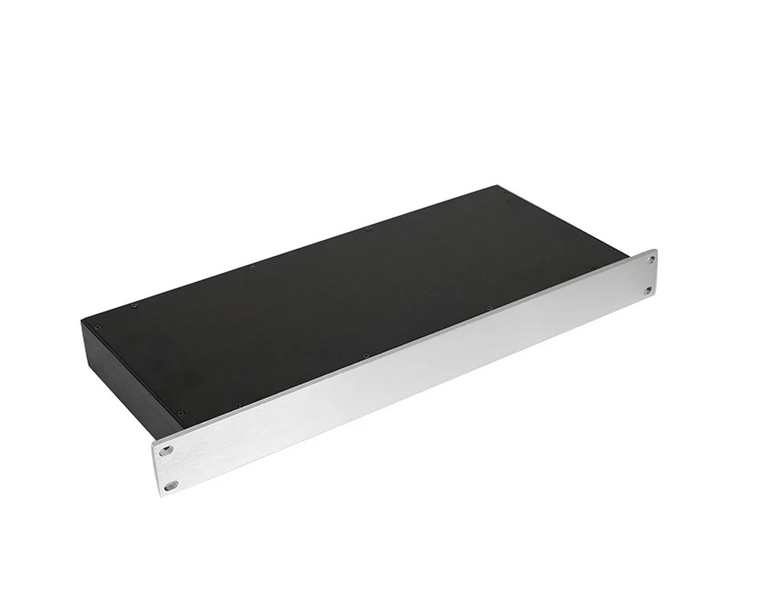 Full aluminum 19 inch 1U standard chassis rack type 1U plug-in amplifier box processing custom chassis industrial control project chassis