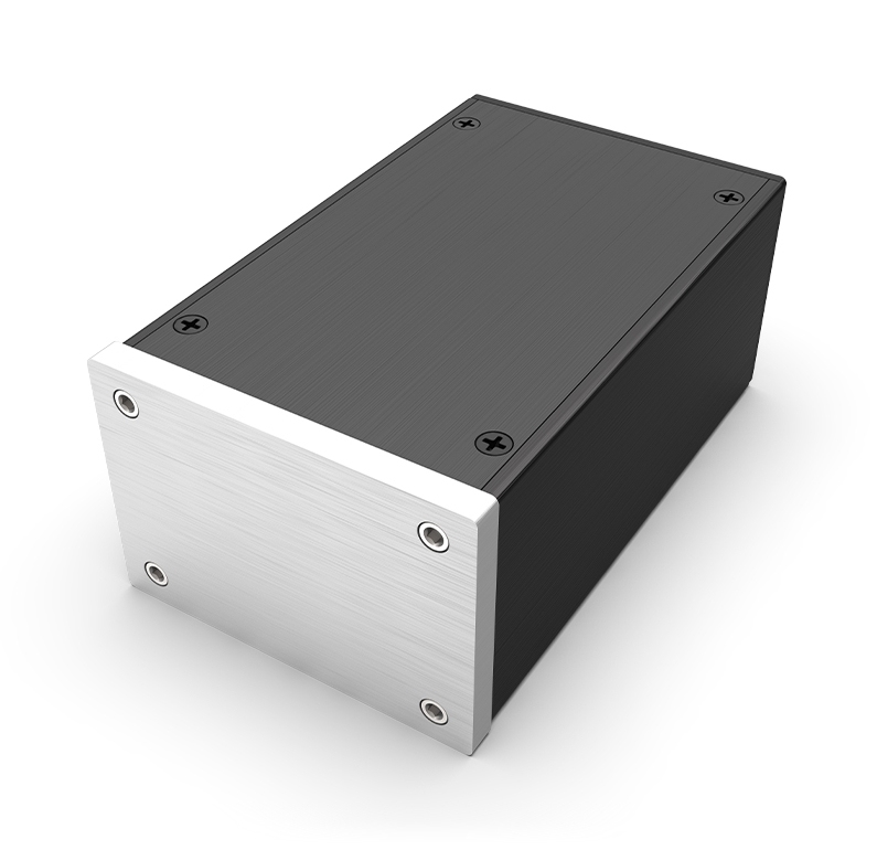 0609 All Aluminum Mini Amplifier DIY Chassis LM1875 Stereo Audio Power Amp Case PSU Enclosure