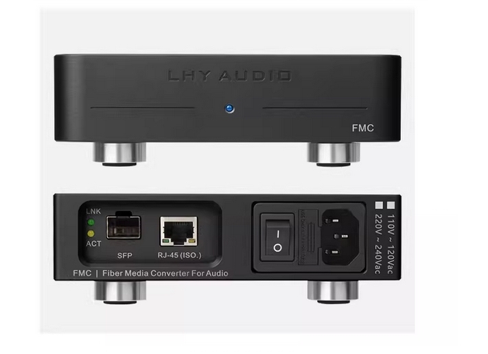 LHY FMC Audio HIFI Fever Ethernet Purifier Fiber Optic Transceiver OCXO Constant Temperature Crystal Oscillator