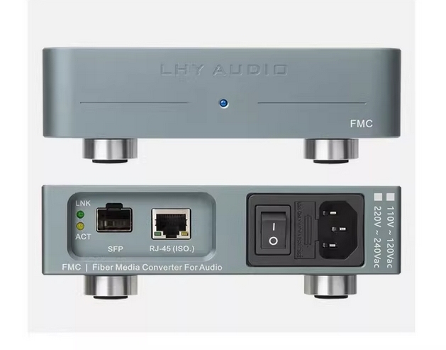 LHY FMC Audio HIFI Fever Ethernet Purifier Fiber Optic Transceiver OCXO Constant Temperature Crystal Oscillator