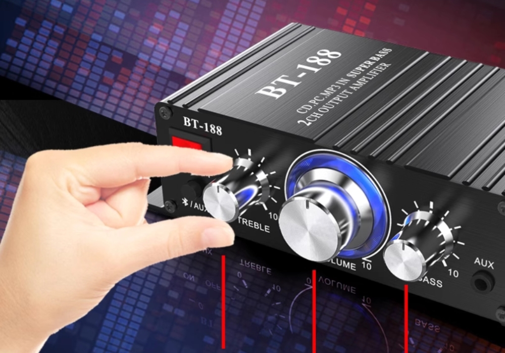 LEPY BT188 Bluetooth 5.0 mini Digital power amplifier 30W+30W stereo Desktop audio amp