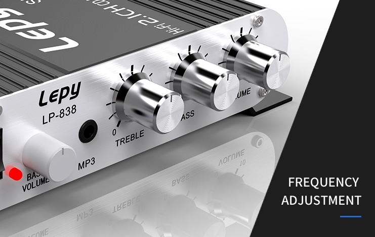 LEPY 838BT 2.1 channel Bluetooth 5.0 mini 15W*2 amplifier Small amp with heavy bass interface