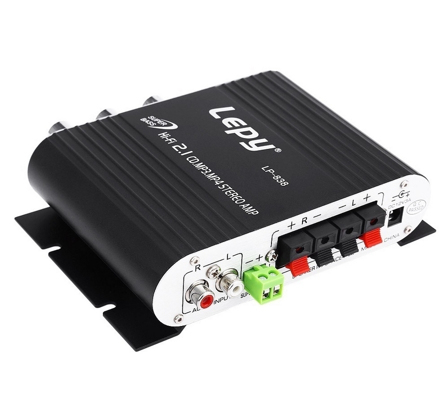LEPY 838BT 2.1 channel Bluetooth 5.0 mini 15W*2 amplifier Small amp with heavy bass interface