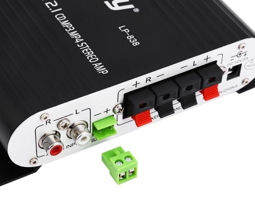 LEPY 838BT 2.1 channel Bluetooth 5.0 mini 15W*2 amplifier Small amp with heavy bass interface