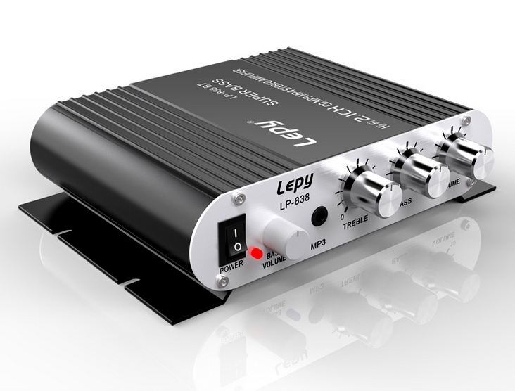 LEPY 838BT 2.1 channel Bluetooth 5.0 mini 15W*2 amplifier Small amp with heavy bass interface