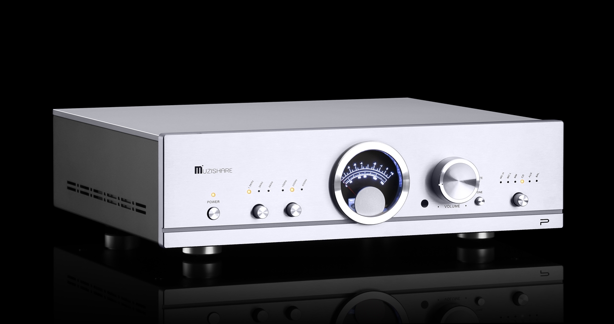 MUZISHARE R90 Tube Preamplifier 12AX7/6KE8/12DT5/17BE3 Tube Fully