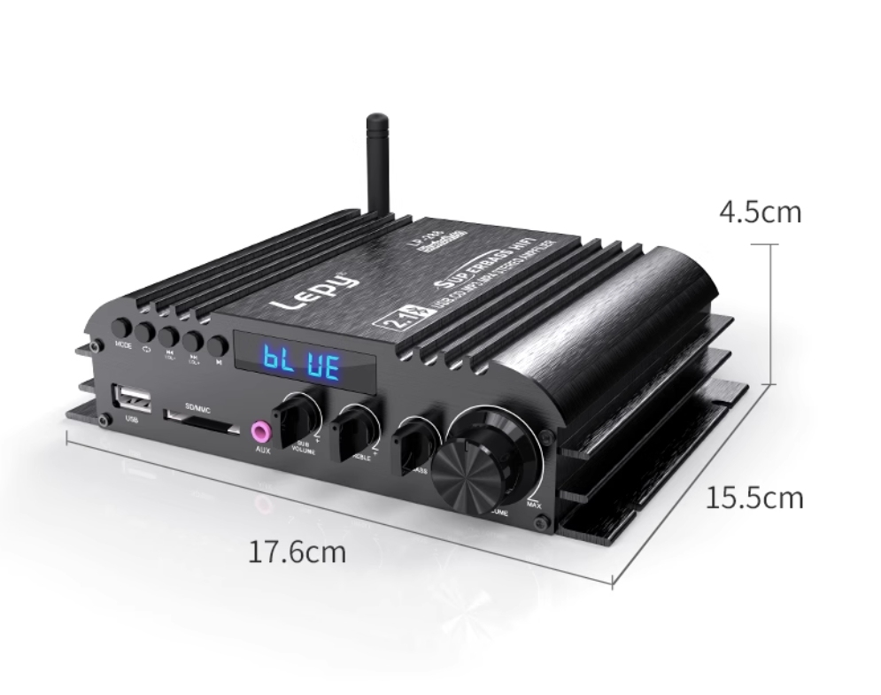 LEPY 288 Bluetooth 5.0 mini 50W*2 amplifier Lossless music playback subwoofer amplifier Suitable for C2, C3, C3X4