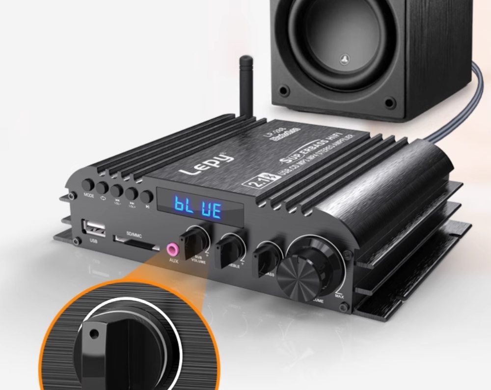 LEPY 288 Bluetooth 5.0 mini 50W*2 amplifier Lossless music playback subwoofer amplifier Suitable for C2, C3, C3X4