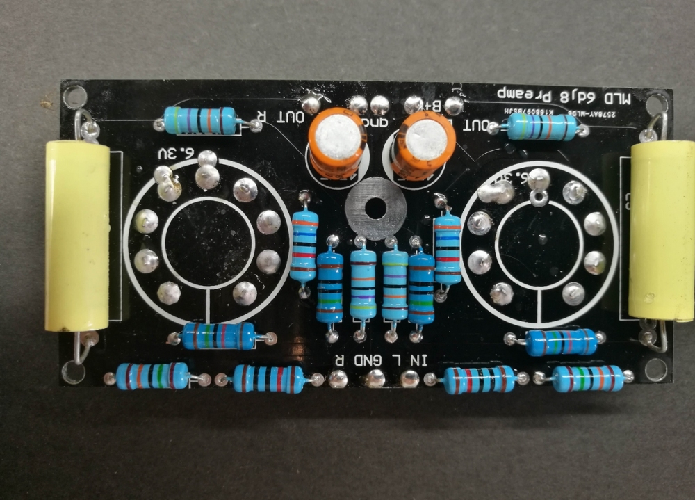 6DJ8(6N11/E88CC/6922 )HIFI DIY stereo tube preamp board