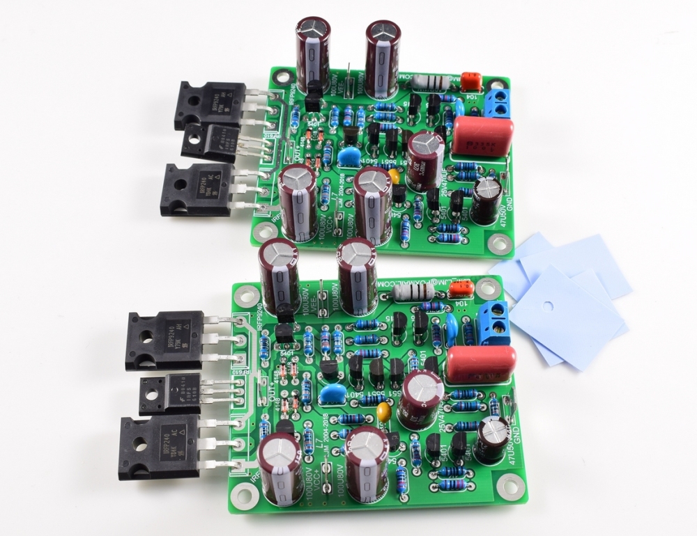 L7 MOSFET high speed dual channel HIFI DIY stereo amplifier kit/Finished amplifier board