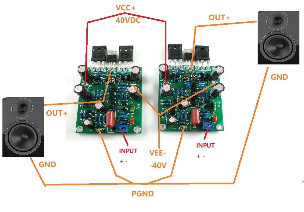L7 MOSFET high speed dual channel HIFI DIY stereo amplifier kit/Finished amplifier board