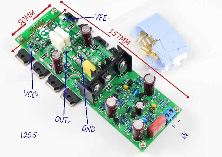 One Pair L20.5 LJM HI-END Ultra-low Distortion Sound Amplifier DIY Kits/ finished boards