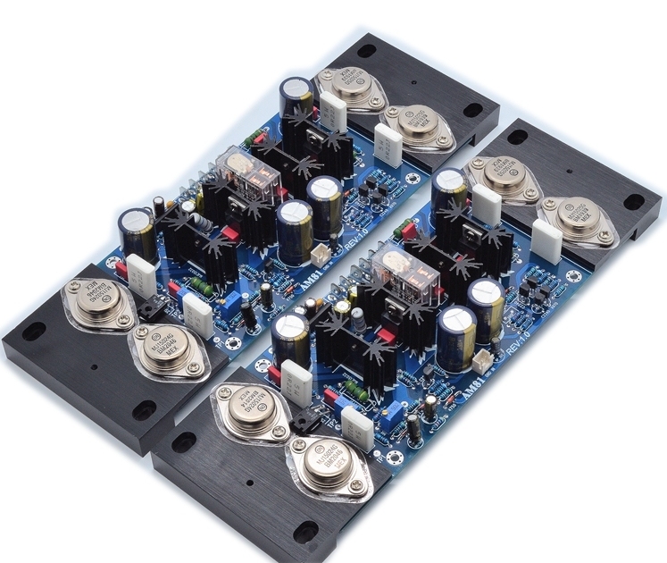 A81 HiFi metal encapsulated transistor high-power 200W*2 stereo amplifier board with Protection circuit