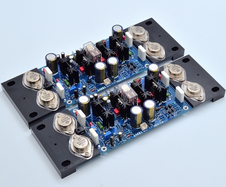 A81 HiFi metal encapsulated transistor high-power 200W*2 stereo amplifier board with Protection circuit