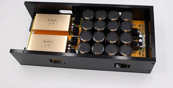 MUSMYS A-70 HI-END pure class A stereo 100W*2 power amplifier with VU meter reference ACCUPHASE circuit