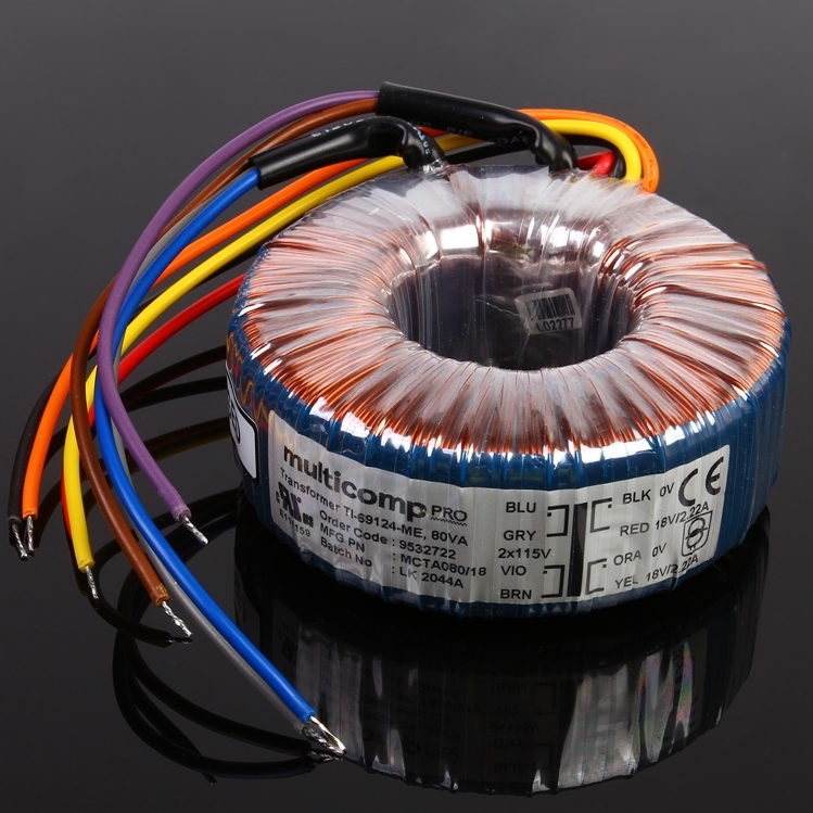NORATEL 80W Toroidal Transformer for HIFI DIY amplifier/preamp/Linear power supply