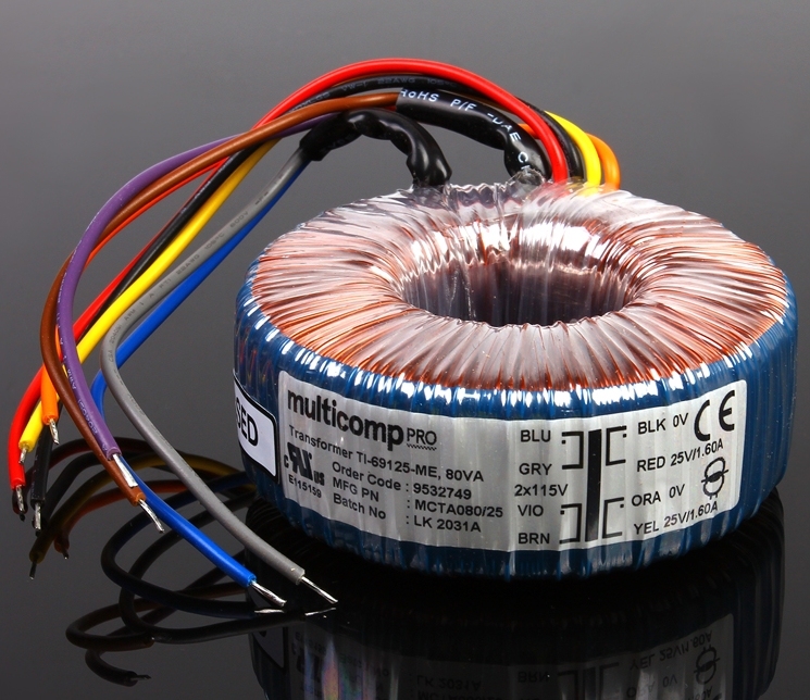 NORATEL 80W Toroidal Transformer for HIFI DIY amplifier/preamp/Linear power supply