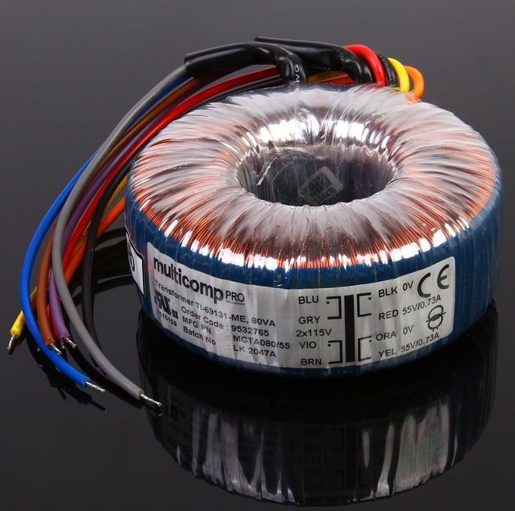 NORATEL 80W Toroidal Transformer for HIFI DIY amplifier/preamp/Linear power supply